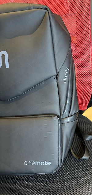 Clarity Rucksack Backpack mit Flap von onemate schwarz Bild 6
