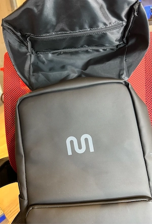 Clarity Rucksack Backpack mit Flap von onemate schwarz Bild 3