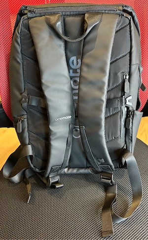 Clarity Rucksack Backpack mit Flap von onemate schwarz Bild 7