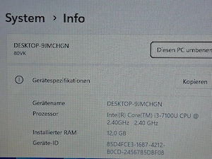 Lenovo - i3 7100u - 12 GB DDR4 - AMD Radeon 2 GB - 250 GB SSD EVO Bild 8