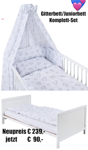 Gitterbett Juniorbett SET  Bild 2