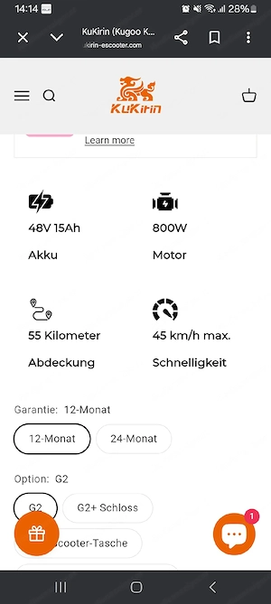 Elektro Scooter Bild 2