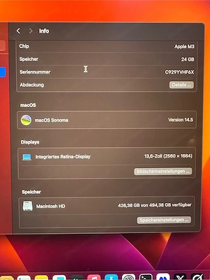 MacBook Air 13" M3 2024 Bild 5