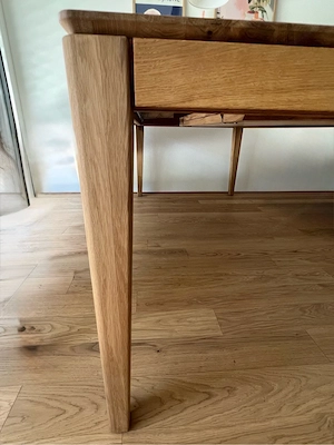 Esstisch Wildeiche massiv ausziehbar Bild 2