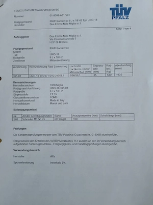 Alufelgen Alfa Romeo 18 x 8 Zoll Bild 4