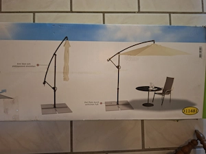 Sonnenschirm mit 4x Gewichtplatten Bild 2