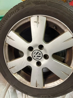 185 60 15 für vw polo gute S.reifen mit alu felgen Bild 3