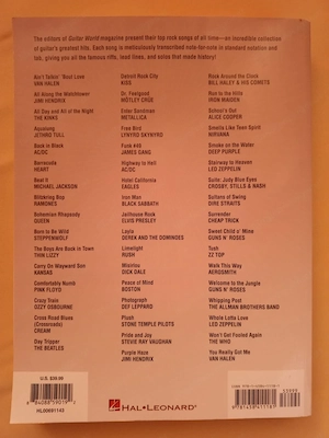 "50 Greatest Rock Songs of all time" fast neuwertiges Notenbuch Bild 4