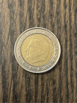 2 Euro Umlaufmünze Belgien 2000