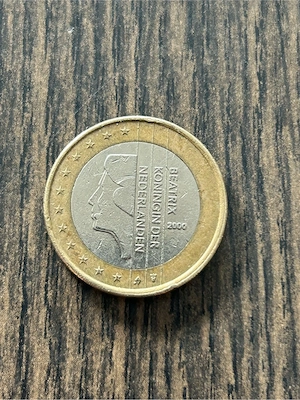 1 Euro Umlaufmünze Niederlande 2000