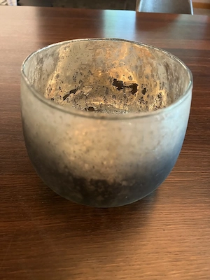 Glasfaser, Teelicht, Übertopf