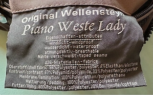 Damen Wärme Weste "Piano" von Wellensteyn Bild 2