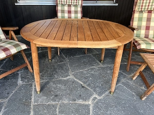 Gartengarnitur Terassengarnitur Vollholz mit Liegestuhl Bild 6