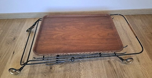 vintage teak Servierwagen PAUL NAGEL mid century Bild 3