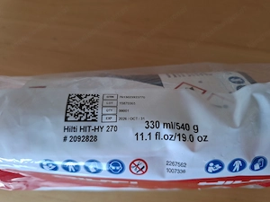 Hilti HIT Injektionsmörtel HY 270 330 ml 540g