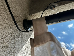 Teleskop Vorhangstange inkl. Outdoor Vorhänge Bild 3