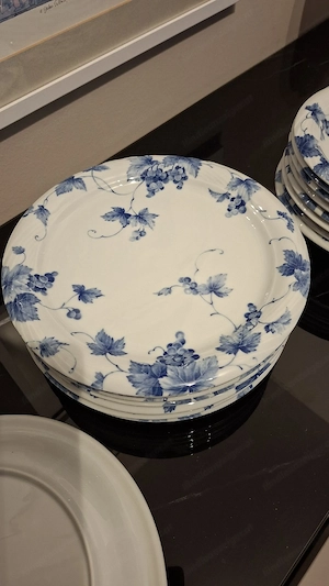 Blaues Essteller-Set für 8 Personen Bild 2