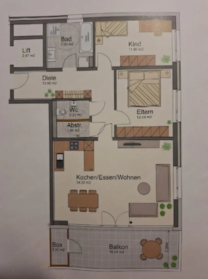 3 Zimmerwohnung zu vermieten Bild 4