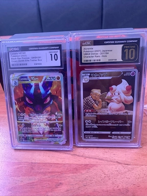    Pokémon CGC 10 & PRISTINE 10 Slabs   Lucario VSTAR + Alcremie chr  