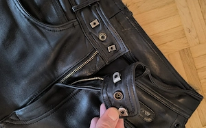 Motorradjacke u -Hose, Echtleder, neuwertig, Gr 54 Bild 7