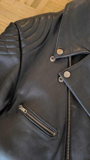Motorradjacke u -Hose, Echtleder, neuwertig, Gr 54 Bild 4