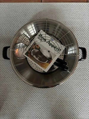 AMC Wok Pfanne 7,5 Liter mit Zubehör Bild 3