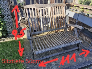 Bänkle mit Auflage Bild 2