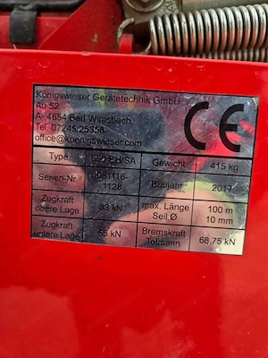 Königswieser 5,5 EH SA Seilwinde Bild 3