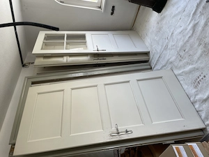 Alte Massivholztüren inkl. Stock und Zierblende Bild 2