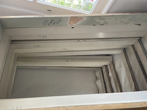 Alte Massivholztüren inkl. Stock und Zierblende Bild 4