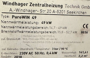 Hackschnitzel Heizung Windhager 49 KW Bild 5