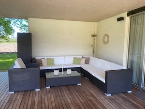 Gartenlounge Polyrattan Bild 3