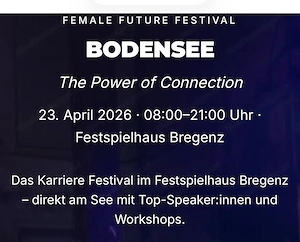 Ticket für das Female Future Festival in Bregenz am 23.04.2026 