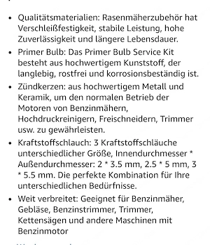 reparatur-kit für trimmer, kettensäge etc Bild 3