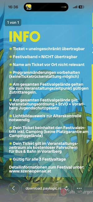 Szene Openair Vestival Pass Ticket Bild 4