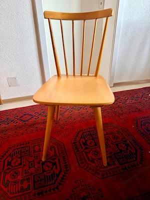 4 Sprossenstühle Vintage 60er Jahre Bild 2