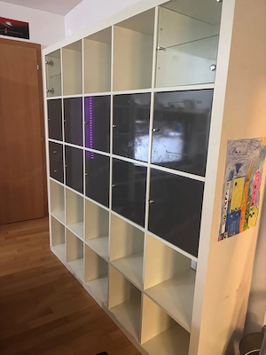 IKEA Kallax weiß 5x5 mit Einsatz Bild 2