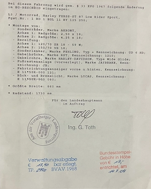 Harley Davidson FXR Low Rider Sport Bild 5