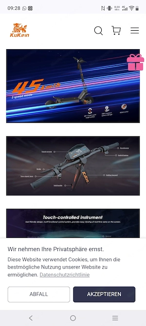 Verkaufe E-Scooter Kukirin G2 Bild 6