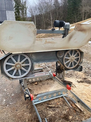 Blochbandsäge, Bandsäge, Blockbandsäge, Sägewerk Bild 4