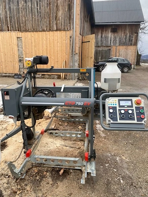 Blochbandsäge, Bandsäge, Blockbandsäge, Sägewerk Bild 2