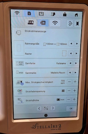 Brother Stellaire Innov-is XE2 Stickmaschine Bild 7