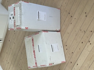 Miliboo Tischleuchte aus emaillierter Keramik in Terracotta mit Lampenschirm aus naturfarbenem Bild 5