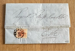 Faltbrief Österreich 1855 Bild 2