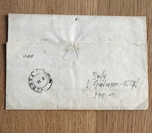 Faltbrief Österreich 1855 Bild 2