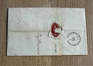 Faltbrief Österreich 1863 Bild 2