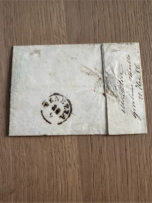 Faltbrief Österreich 1856 Bild 2