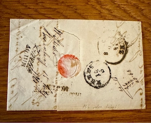 Faltbrief Österreich 1861 Bild 2