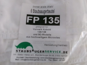 Vorwerk - Staubbeutel 