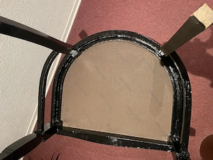 Stuhl Jugendstil Leder  Bild 3